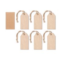 SET ETICHETTE IN LEGNO